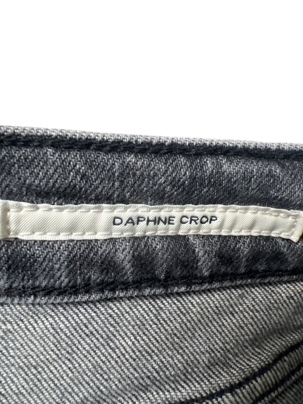 Citizens of Humanity Gray Raw Hem Daphne Crop Jeans - Picture 7 of 11